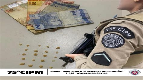 Polícia Militar apreende homem 22 pedras de crack no Mercado do