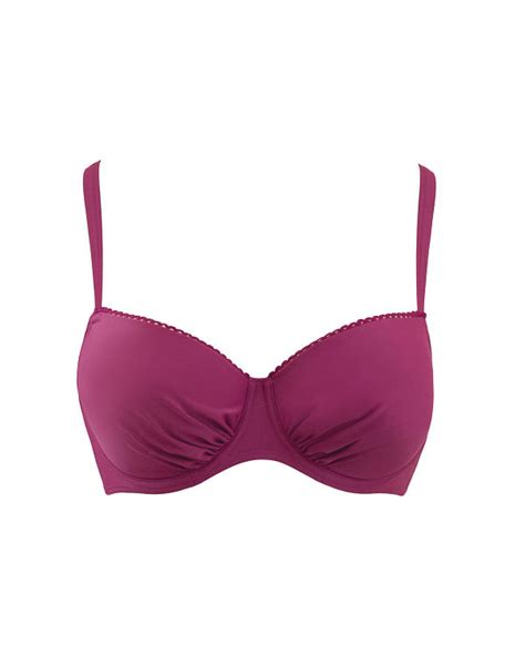 Jetty Padded Balcony Bikini Top Berry TKD Lingerie