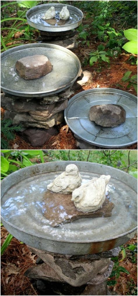 20 Adorably Easy Diy Bird Baths Youll Want To Add To Your Garden Today