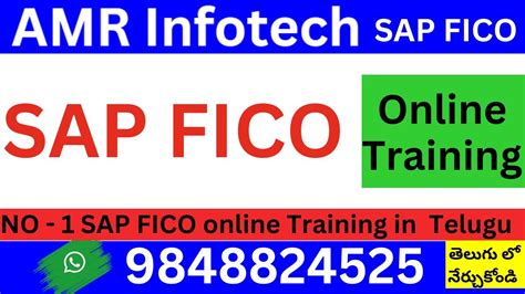 SAP FICO Training In Telugu Complete SAP FICO Video Based Course SAP