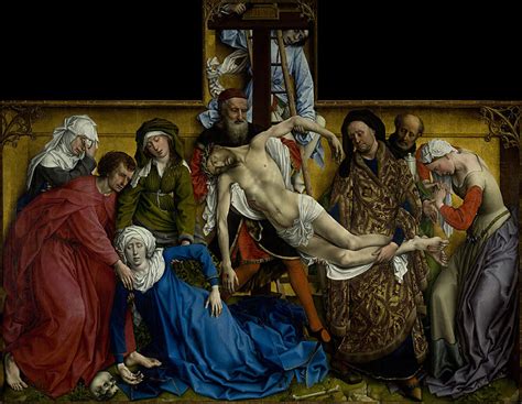 Lágrimas en el descendimiento de Van Der Weyden