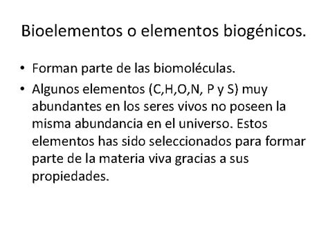 Tema 3 Bioelementos Biomolculas Inorgnicas 3 Bioelementos Biomolculas