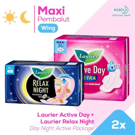 Jual Laurier Active Day X Tra Cm Pcs Laurier Relax Night