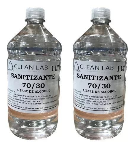 Sanitizante Alcohol Al Manos Y Objetos X Lt