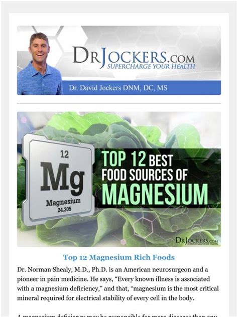 Drjockers Top Magnesium Rich Foods I Eat Everyday Milled