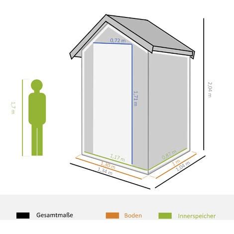 Outsunny Ger Tehaus Gartenhaus Ger Teschuppen Mit L Ftungsfenster