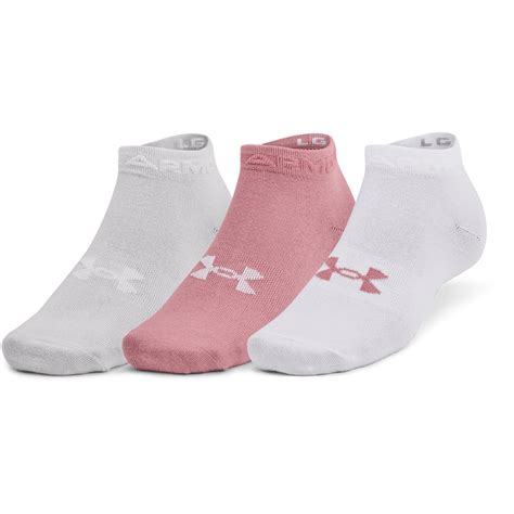 Under Armour Lot De 3 Paires De Chaussettes Basses UA Essential Pink