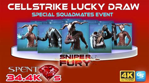 Sniper Fury Cell Strike Lucky Draw Special Squad Mates Youtube