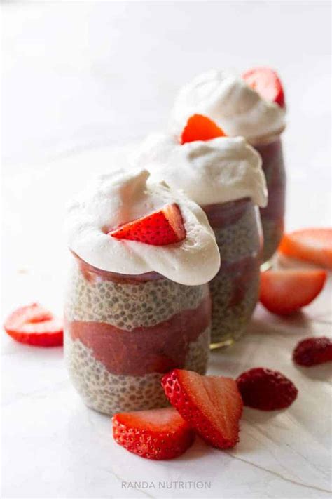 Strawberry Rhubarb Chia Pudding Recipe Randa Nutrition