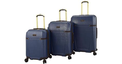 London Fog Closeout Brentwood Ii Hardside Luggage Collection In Blue