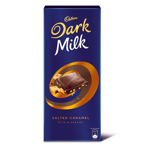 Cadbury Dark Milk Salted Caramel Chocolate Bar 156 G