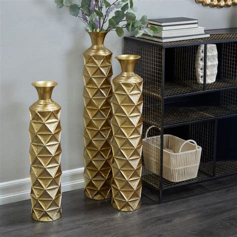 Vases Gold Metal Table Vases Decor Metal Vase