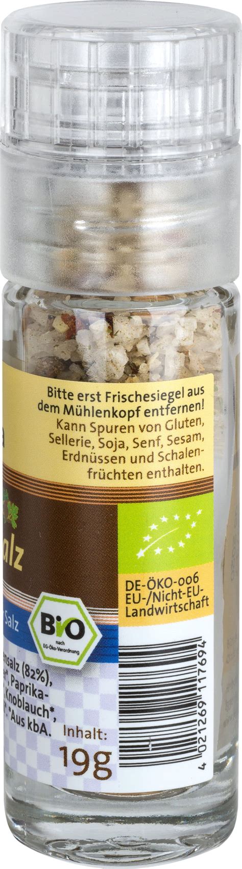 Herbaria Biologische Boerenzoutmix Mini Kruidenmolen G