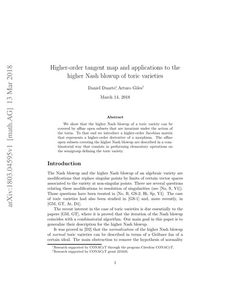 PDF Higher Order Tangent Map And Applications To The Higher Nash