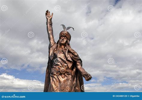 Atahualpa Statue In Cajamarca Peru Editorial Image CartoonDealer