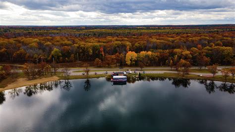 Au Sable River Queen at Huron Manistee National Forest fall colors in ...