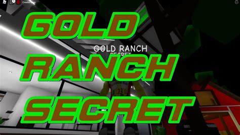 Gold Ranch Secret Brookhaven 🏡rp Youtube