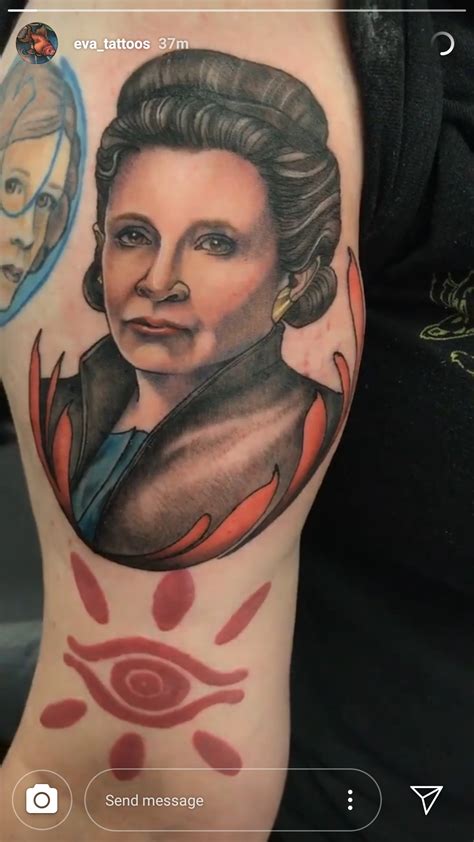 General Organa/Carrie Fisher ! Done by Eva at Iron Forged in SA, TX : r ...