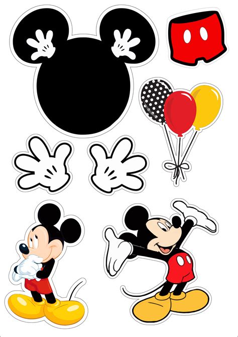 Topper De Mickey Mouse Para Imprimir