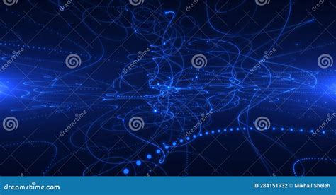 Traces of Charged Particles in a Magnetic Field Stock Illustration ...