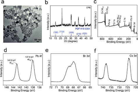 Characterization Of CPB PNPs A TEM Image And B XRD Pattern Of The