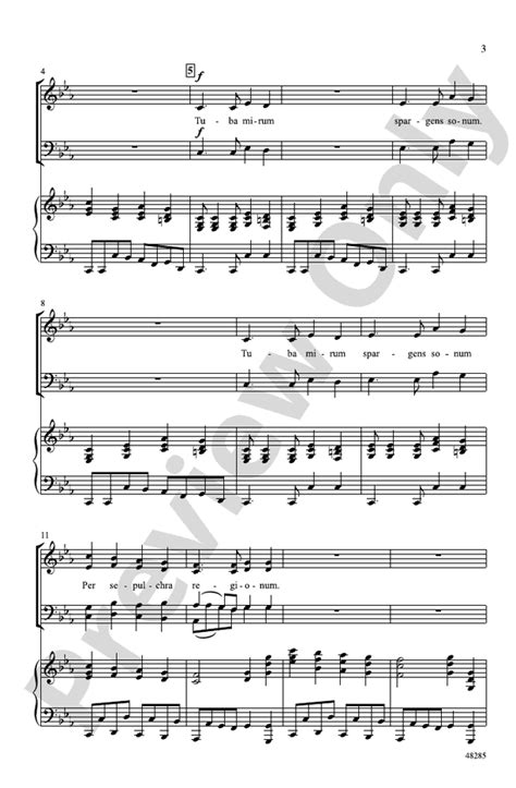 Tuba Mirum Satb Choral Octavo Sally K Albrecht Digital Sheet Music