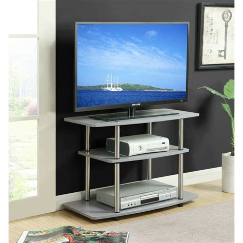 Designs2go 3 Tier Tv Stand Gray