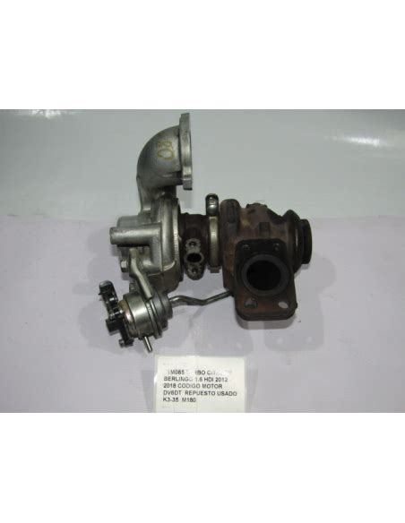 Turbo Citroen Berlingo Hdi Codigo Motor Dv Dt