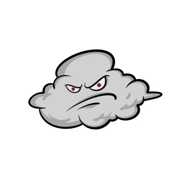 Angry Cloud Cartoon