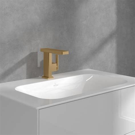 Villeroy Boch Mettlach Mitigeur De Lavabo Avec Aquasmart Or Bross