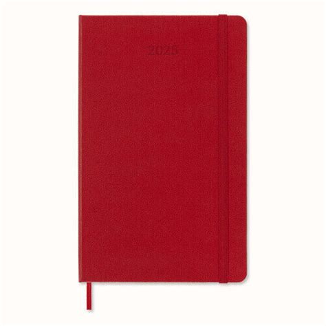 Moleskine 2025 12 Month Weekly Large Hardcover Notebook Scarlet Red EBay