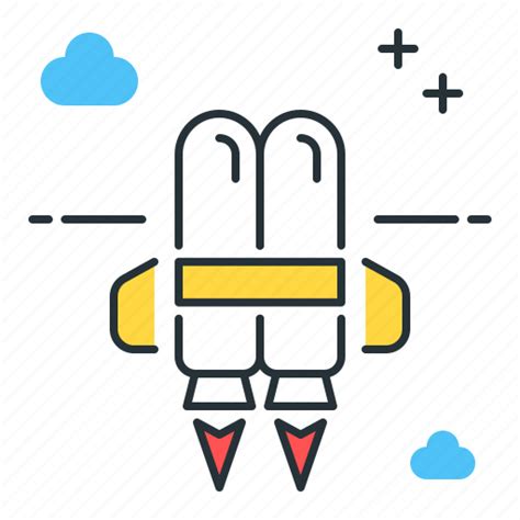 Jet Jetpack Pack Technology Icon