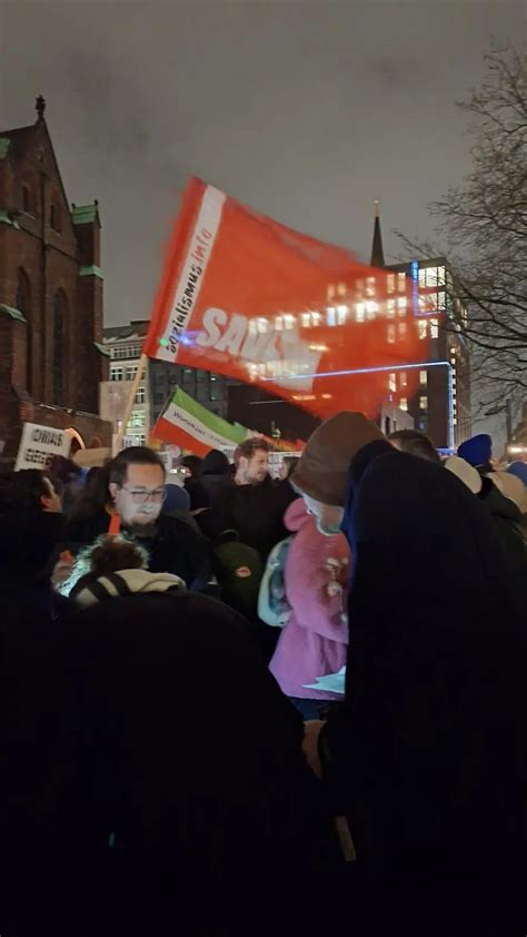 Hamburg Große Kundgebung vor AfD Zentrale sozialismus info