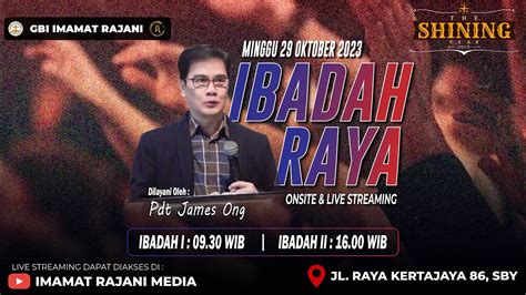 Ibadah Raya Oktober Gbi Imra Onsite Live Streaming Service