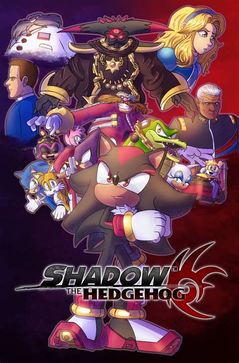 Shadow the Hedgehog Movie Poster with Character Names