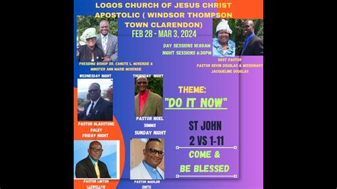 Logos Church Of Jesus Christ Apostolic Inc Convocation 2024 Live