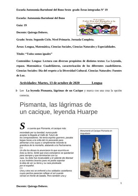 Pdf Pismanta Las L Grimas De Un Cacique Leyenda Huarpe Dokumen Tips