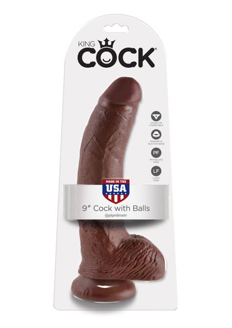 Dildo M Hoden King Cock Inch Balls Braun