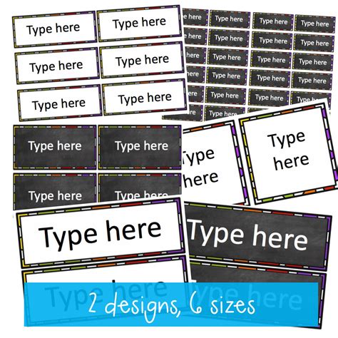 Editable Name Tags | Editable Labels