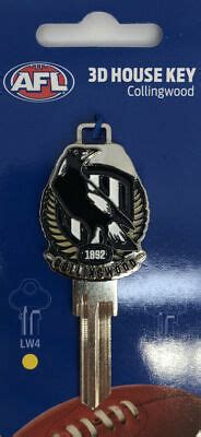 Afl Collingwood Magpies D House Key Lw C Blank Afl Football Ebay