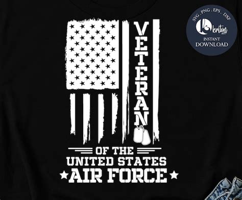 Air Force Veteran Flag Instant Download, Air Force SVG, Air Force DXF ...