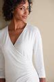 Alyssa Knit Top Surplice Top V Neck V Neck 3 4 Length Sleeves 3 4