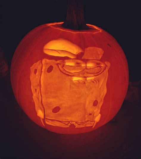 Spongebob Pumpkin Carving in 2024 | Funny pumpkin carvings, Pumpkin ...