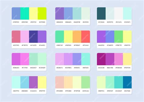 Premium Vector Pantone Colour Palette Catalog Samples In Rgb Hex