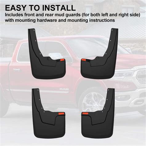 Buy Kiwi Master Mud Guards Flaps Compatible For Dodge Ram