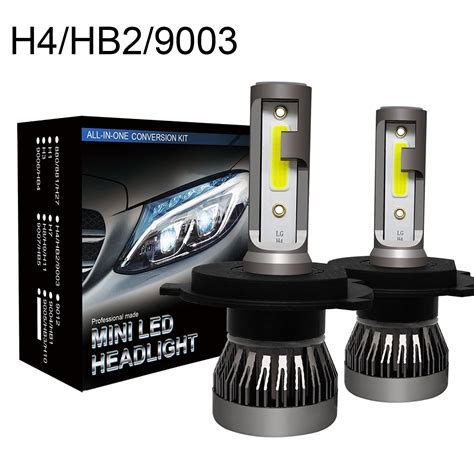 Cree Cob H4 9003 225000lm 1500w Led Headlight Kit Hilo Beam Bulb 6000k