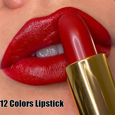 1PC Matte Nude Lippenstifte 12 Farben Wasserdicht Langlebige Nicht