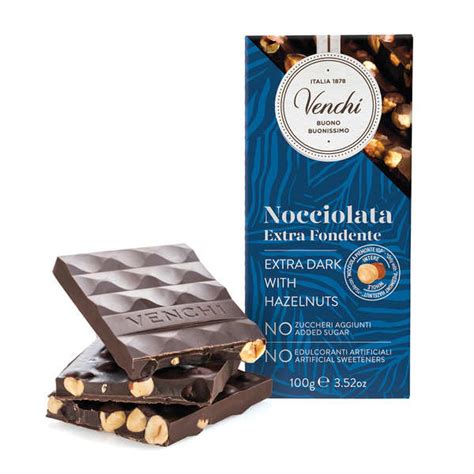 Tablette chocolat extra noir aux noisettes du Piémont Nocciolata