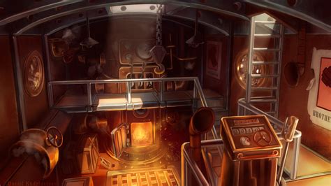 Steampunk Boiler Room by Daniil Kudriavtsev : r/ImaginarySteampunk