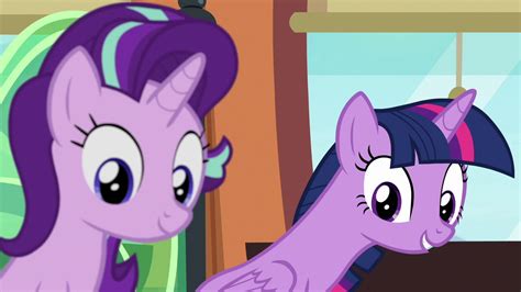 Image Twilight And Starlight Look Over At Spike S6e16png My Little